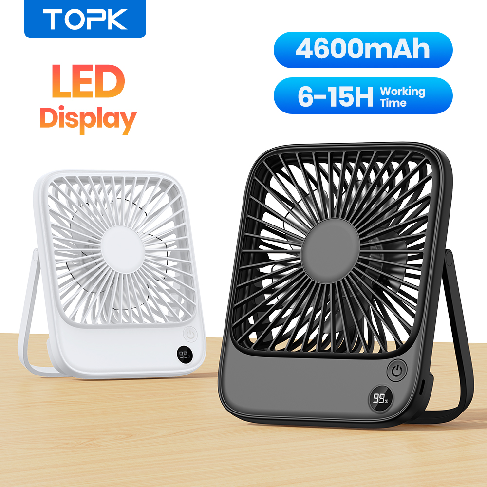 Outdoor Camping Misting Fan - TOPK Ultra Thin Mini Portable Fan