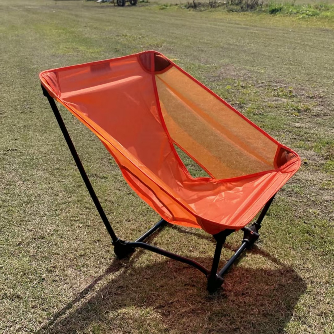 Outdoor Camping Folding Chairs - Portable Off Ground Folding Moon Chair