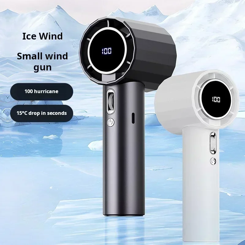 Outdoor Camping Misting Fan - 4000mAh Portable Refrigeration Fan Handheld Turbo
