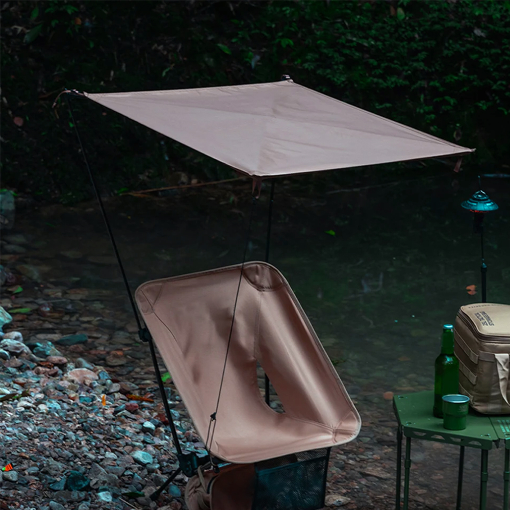 Outdoor Camping Table And Chairs - Moon Chair Sunshade Beach Chair Sunshade