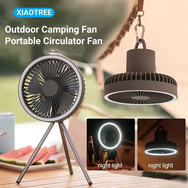 Outdoor Camping Misting Fan - 1/2PC 10000mAh Camping Fan Rechargeable Desktop