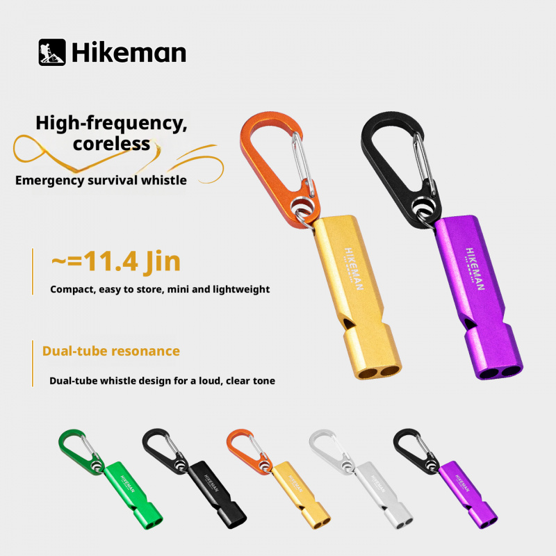 Outdoor Camping Youtube - Hikeman Outdoor camping whistle with rope,