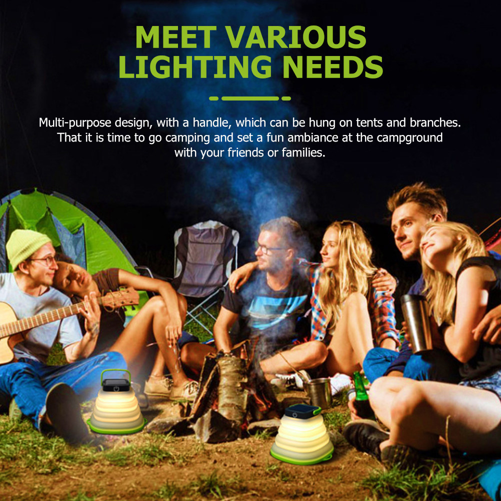 Camping Solar Lantern - Portable Foldable Led Camping Lantern Solar