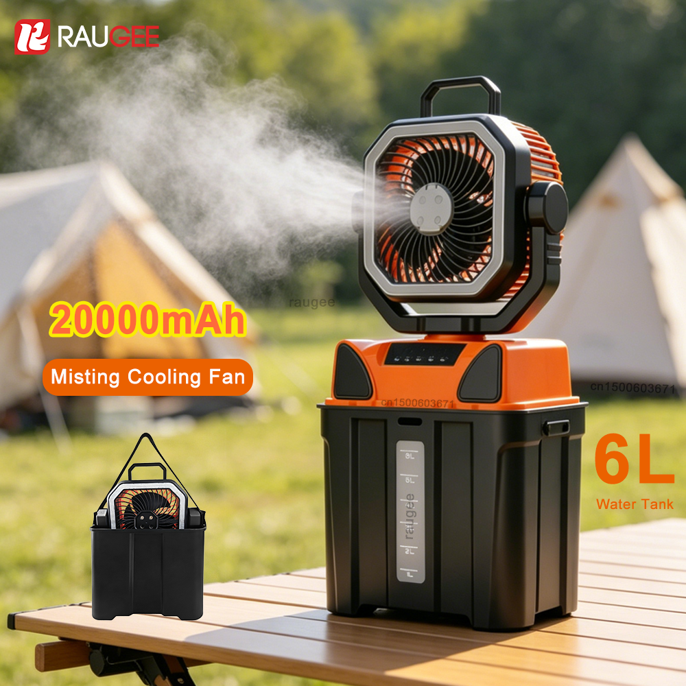 Outdoor Camping Misting Fan - Portable Camping Fan Water Mist Fan