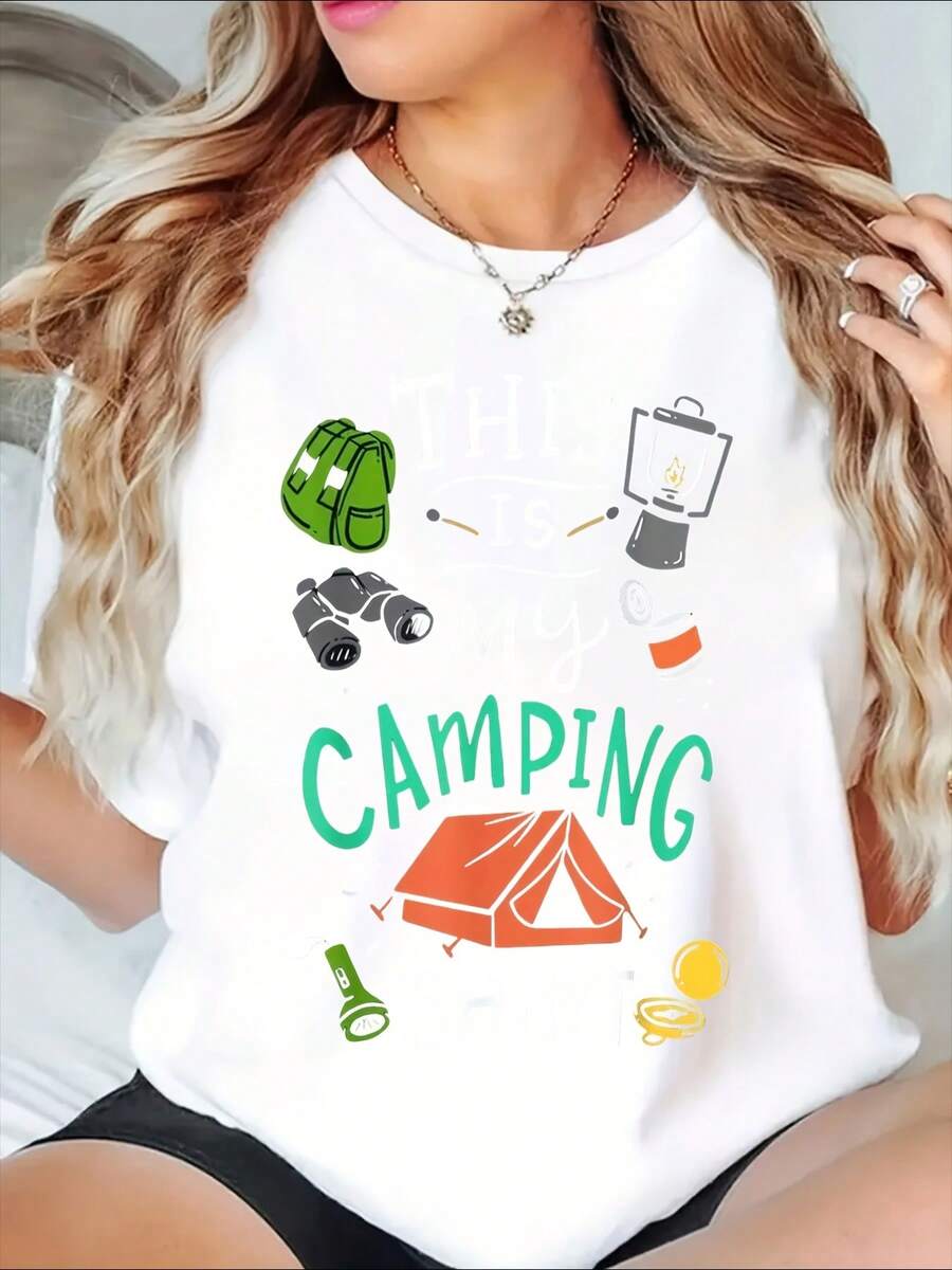 Outdoor Camping Jacket - Camping Graphic T-Shirt Outdoor Adventure Fun