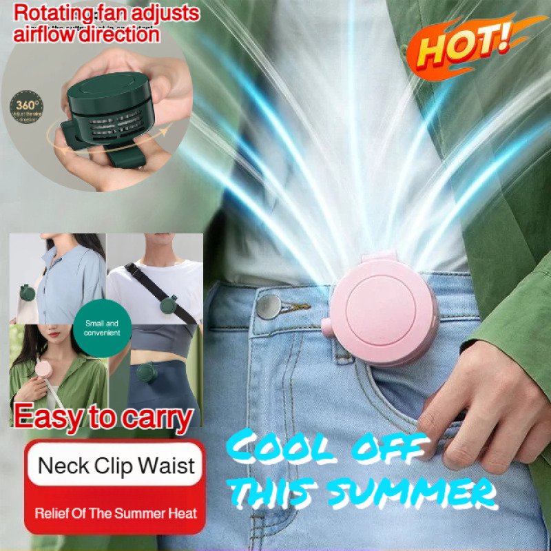 Outdoor Camping Misting Fan - 2-in-1 USB Clip Fan Mini Portable