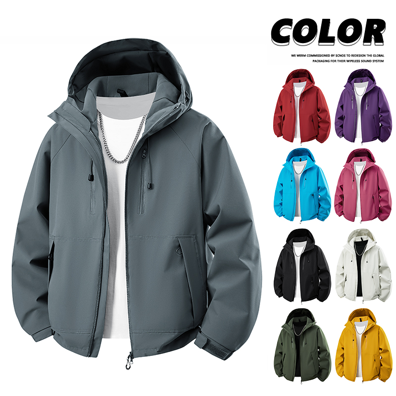 Outdoor Camping Jacket - Hiking Jackets Waterproof Windbreaker Men Outdoor