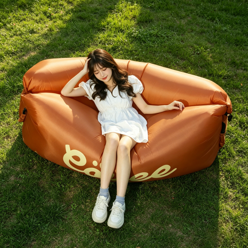Outdoor Camping Rug - Portable Inflatable Air Sofa Lazy Bed