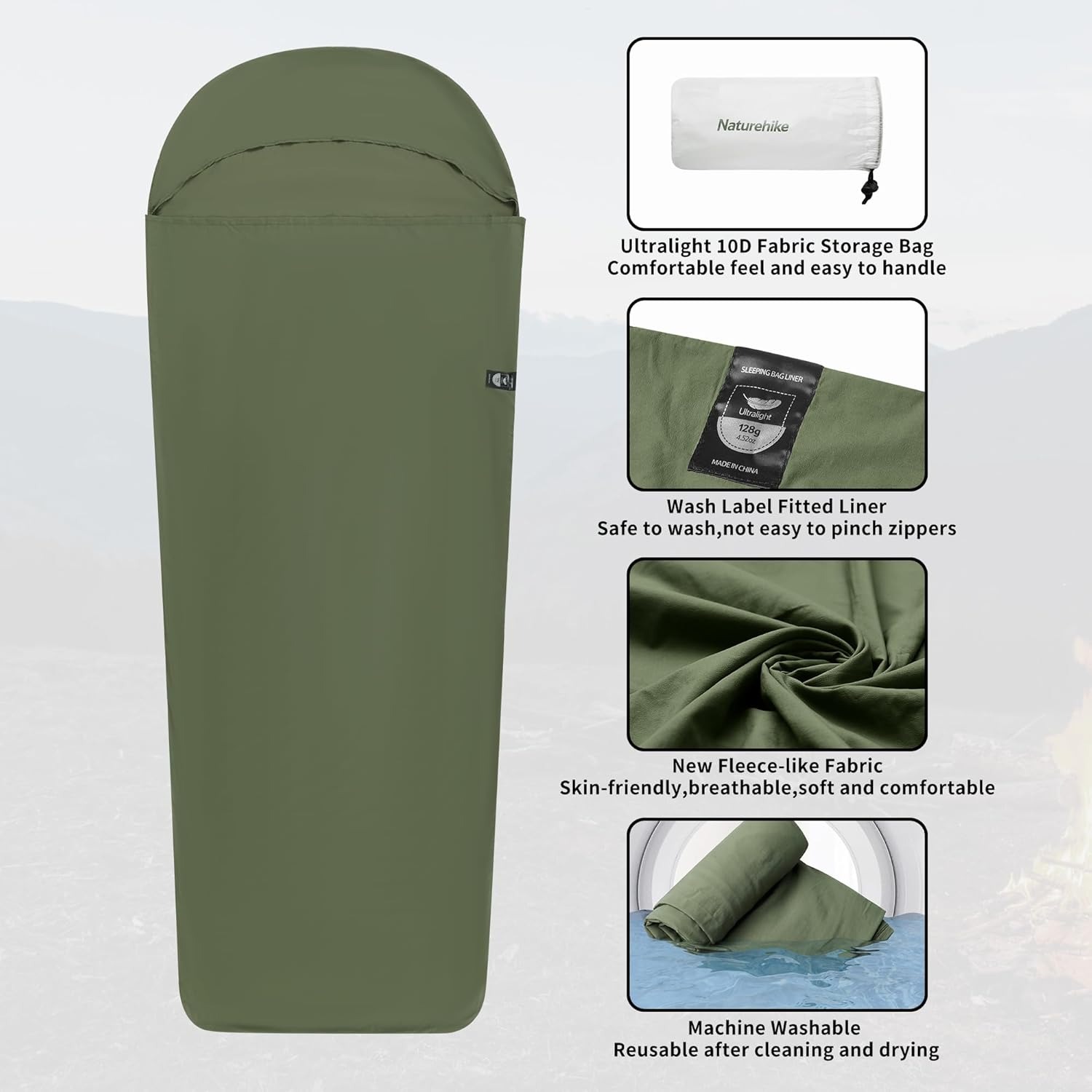 Naturehike Sleeping Bag Liner  - огляд і ціна Ultralight Sleeping Bag