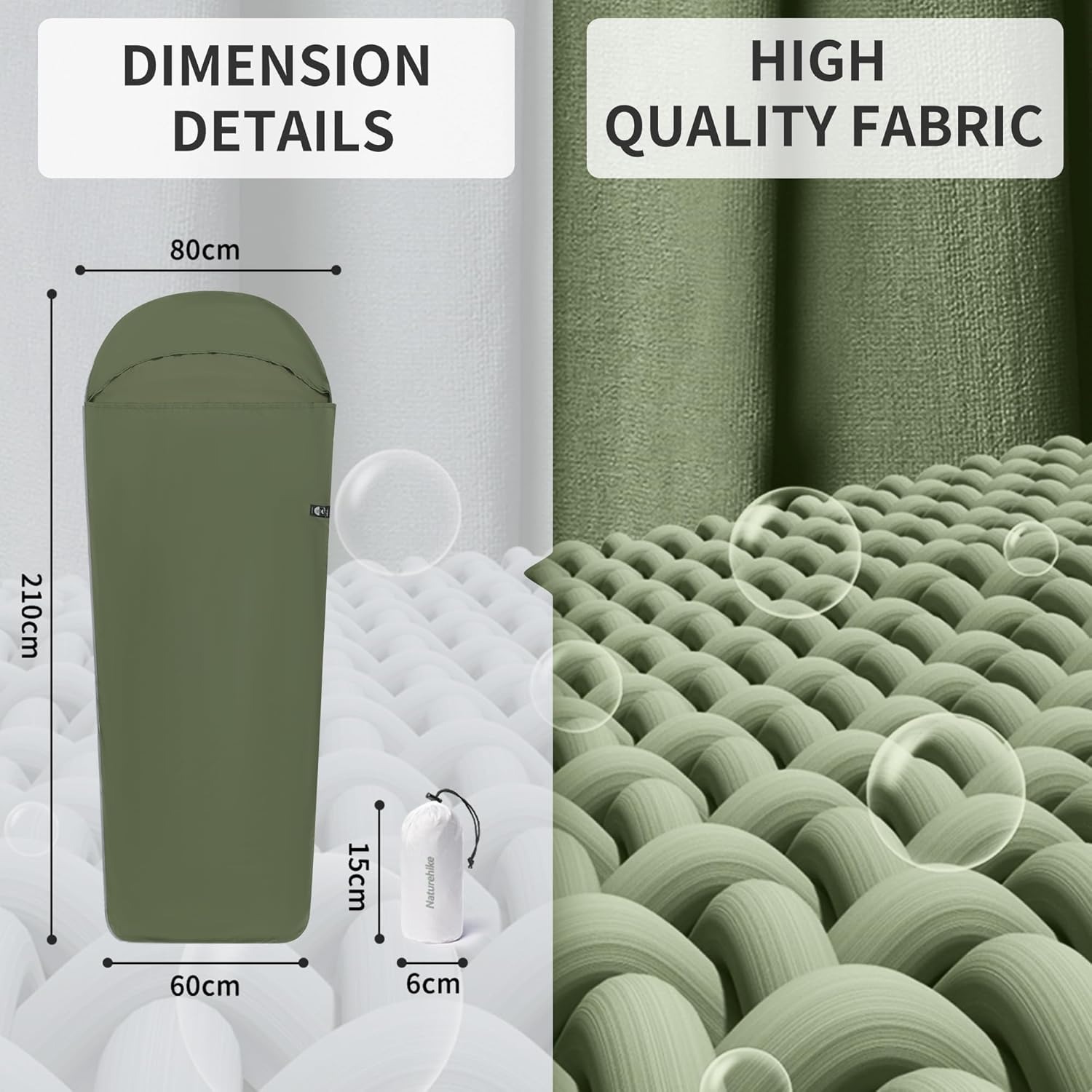 Naturehike Sleeping Bag Liner  - огляд і ціна Ultralight Sleeping Bag