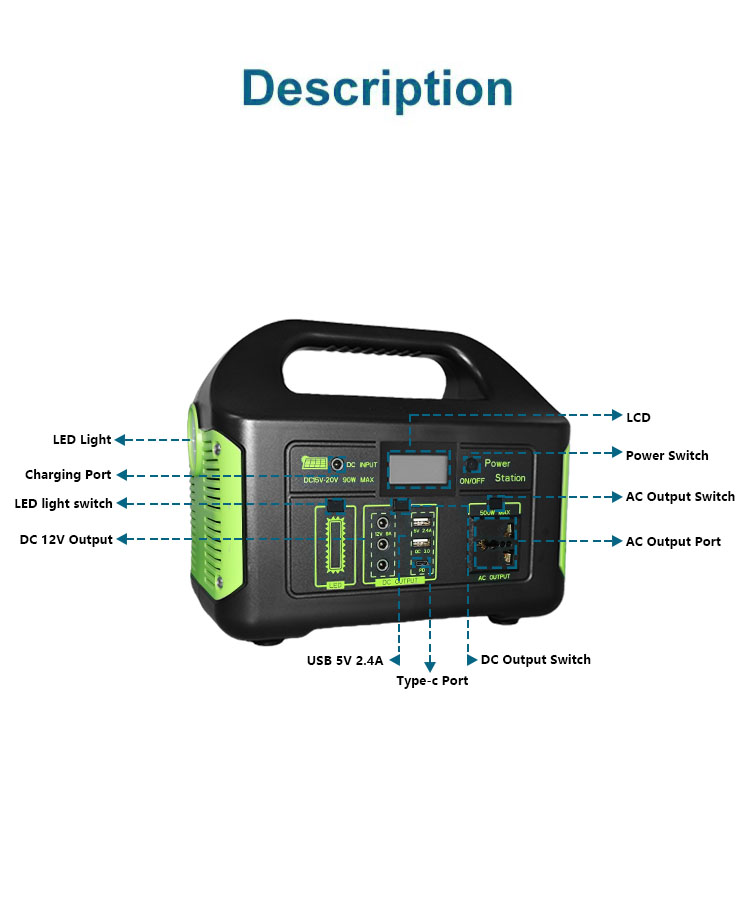 OEM ODM Outdoor Camping Batter - огляд і ціна Portable Power Station