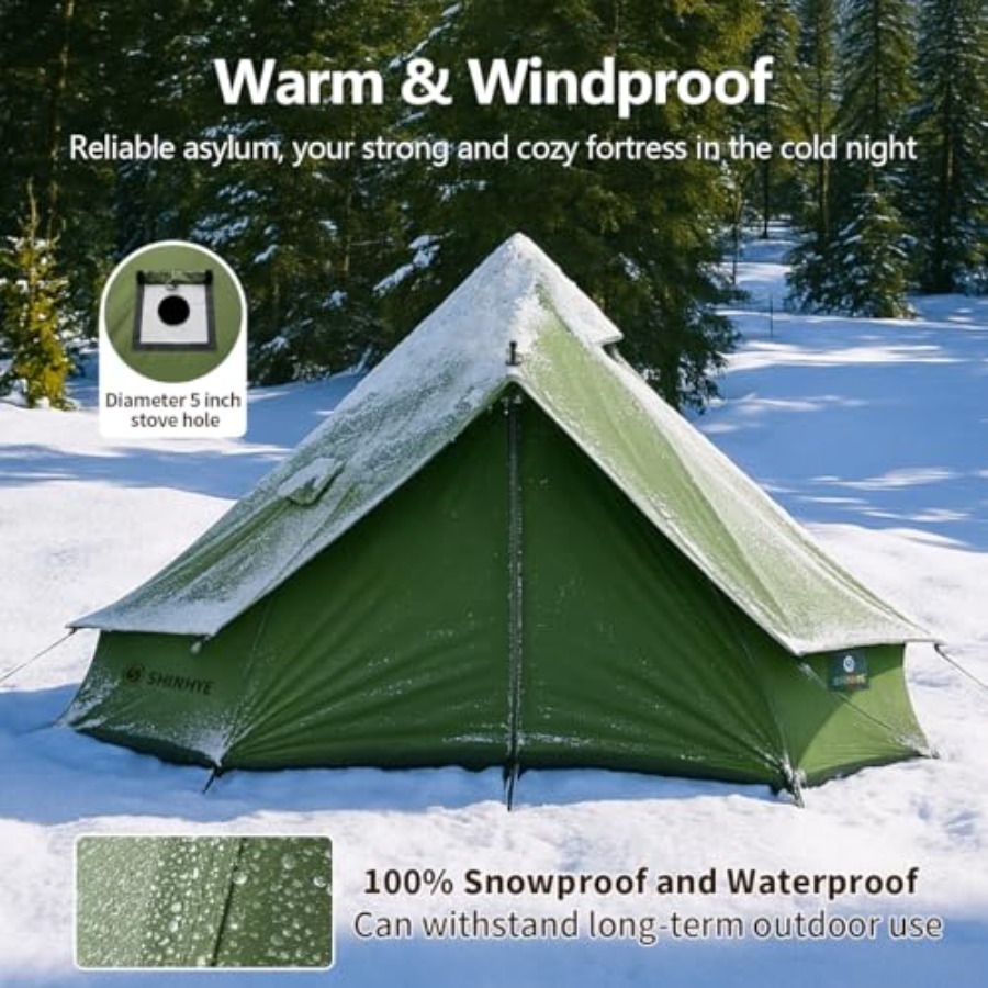 Canvas Bell Yurt Tent with Sto - огляд і ціна Outdoor Camping And Glamping