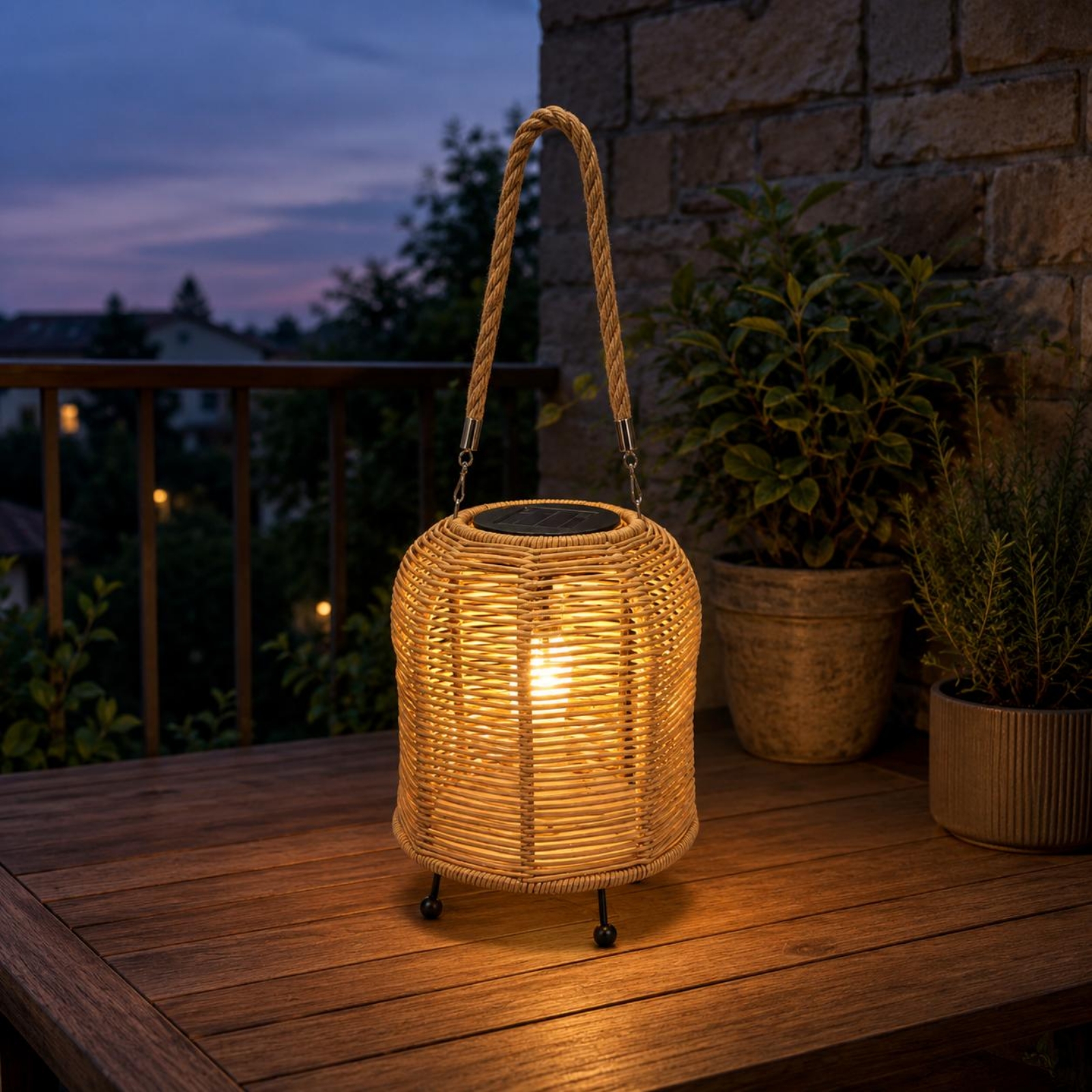 Handwoven Solar Lantern Braide - огляд і ціна Camping Solar Lantern
