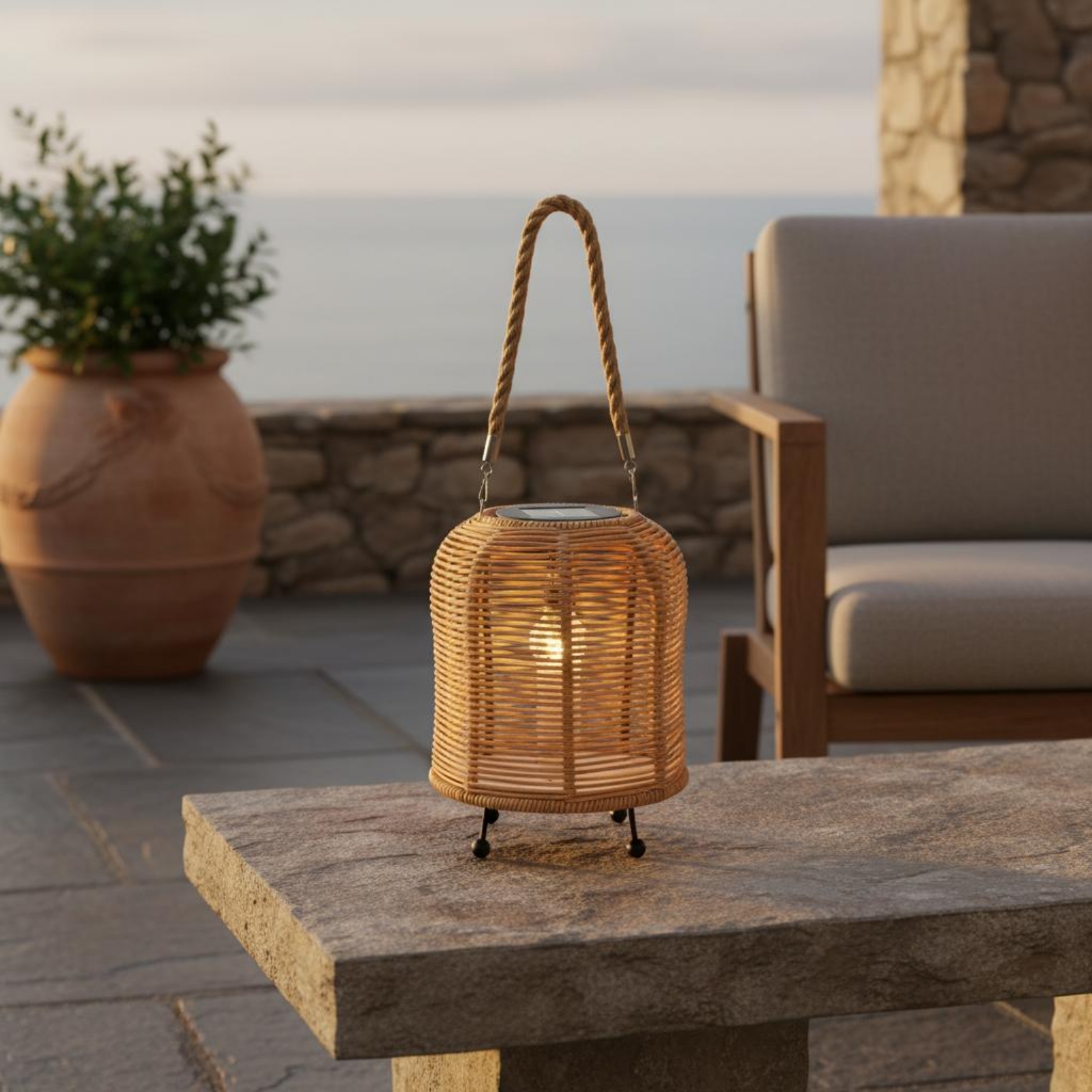 Handwoven Solar Lantern Braide - огляд і ціна Camping Solar Lantern