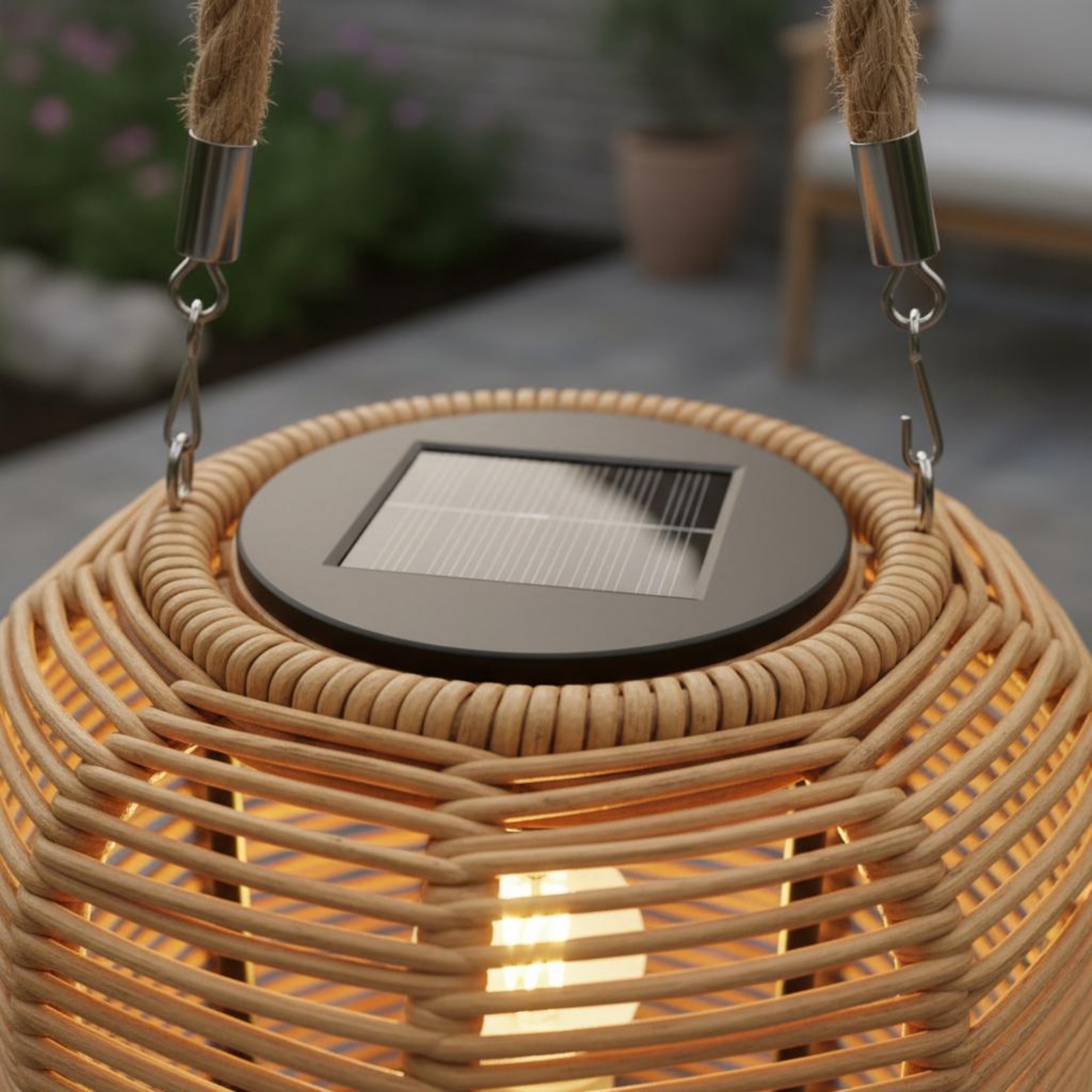 Handwoven Solar Lantern Braide - огляд і ціна Camping Solar Lantern