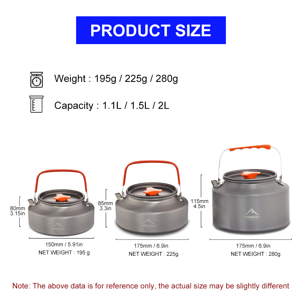 Widesea 1.1L 2L1.5L Camping Wa - огляд і ціна Outdoor Camping Uk
