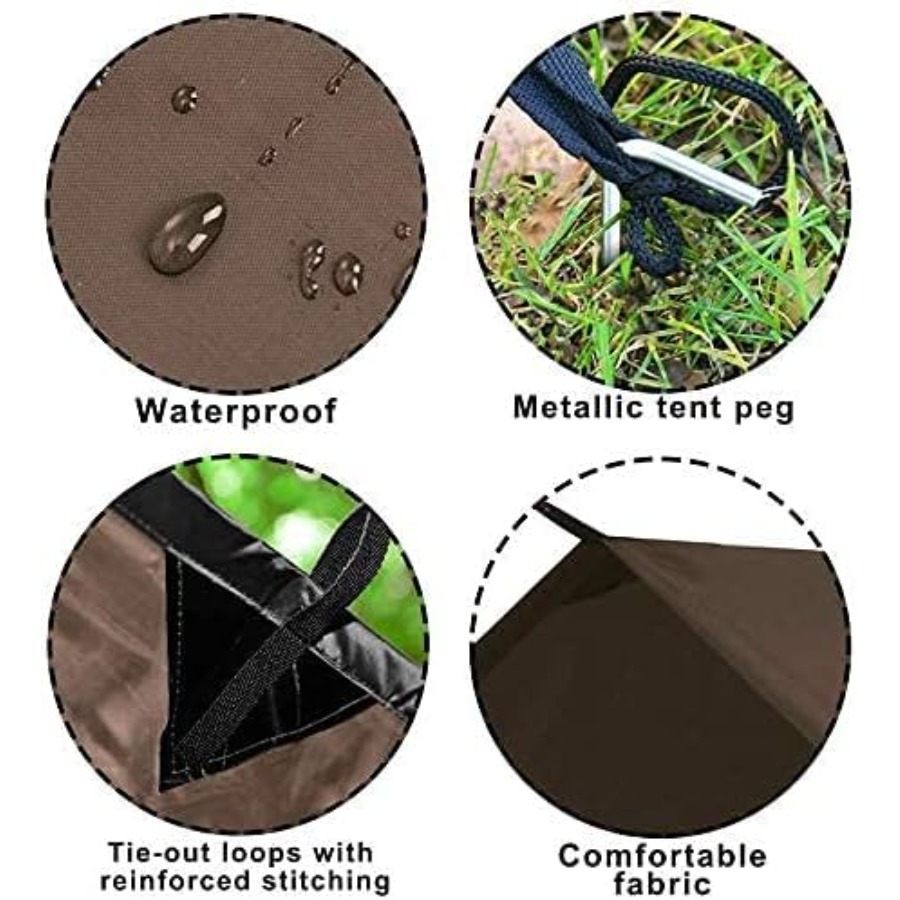 Tent Tarp, Picnic Mat Camping  - огляд і ціна Camping Hammock