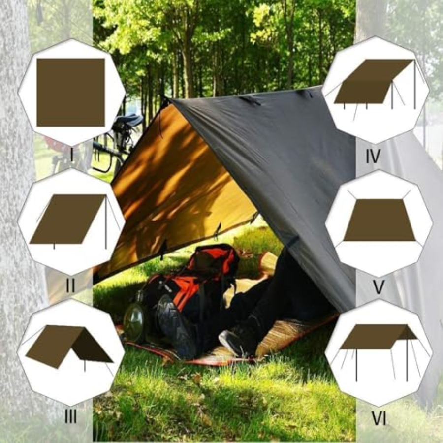 Tent Tarp, Picnic Mat Camping  - огляд і ціна Camping Hammock