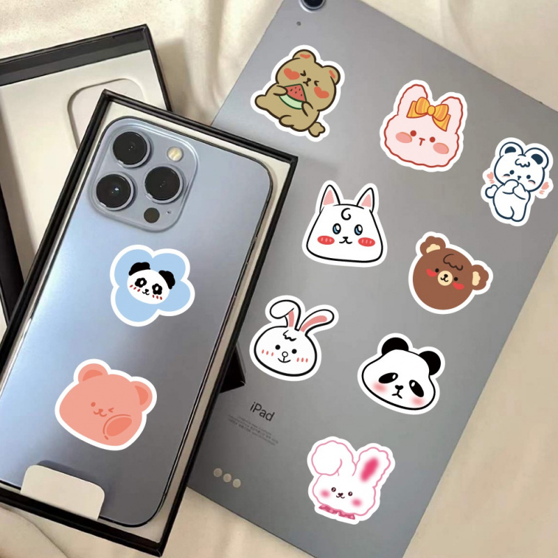 100pcs Cute  Bear Stickers Vin - огляд і ціна Bear Canister