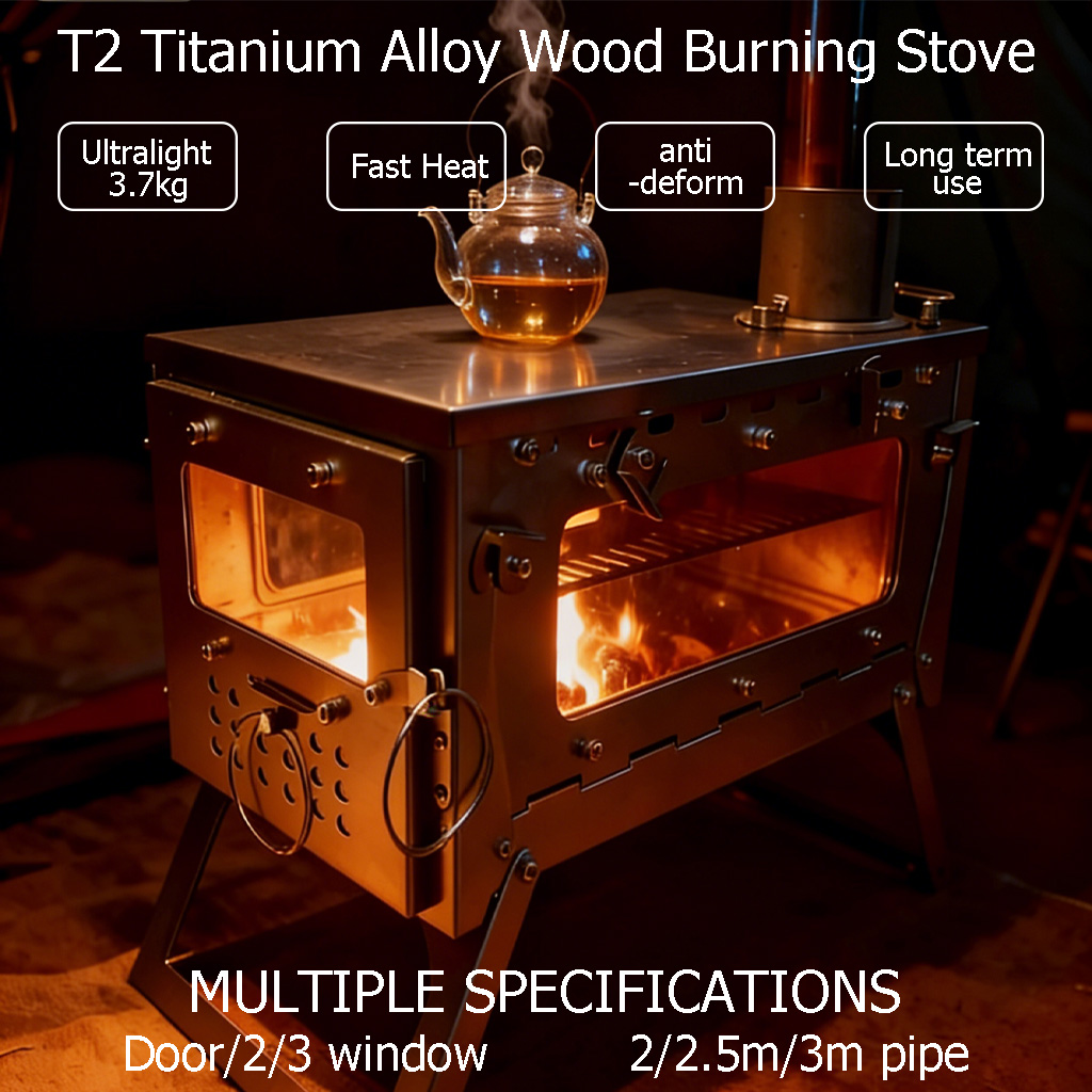 DANCHEL OUTDOOR T2 Wood Burnin - огляд і ціна Outdoor Camping Wood Burning Stove