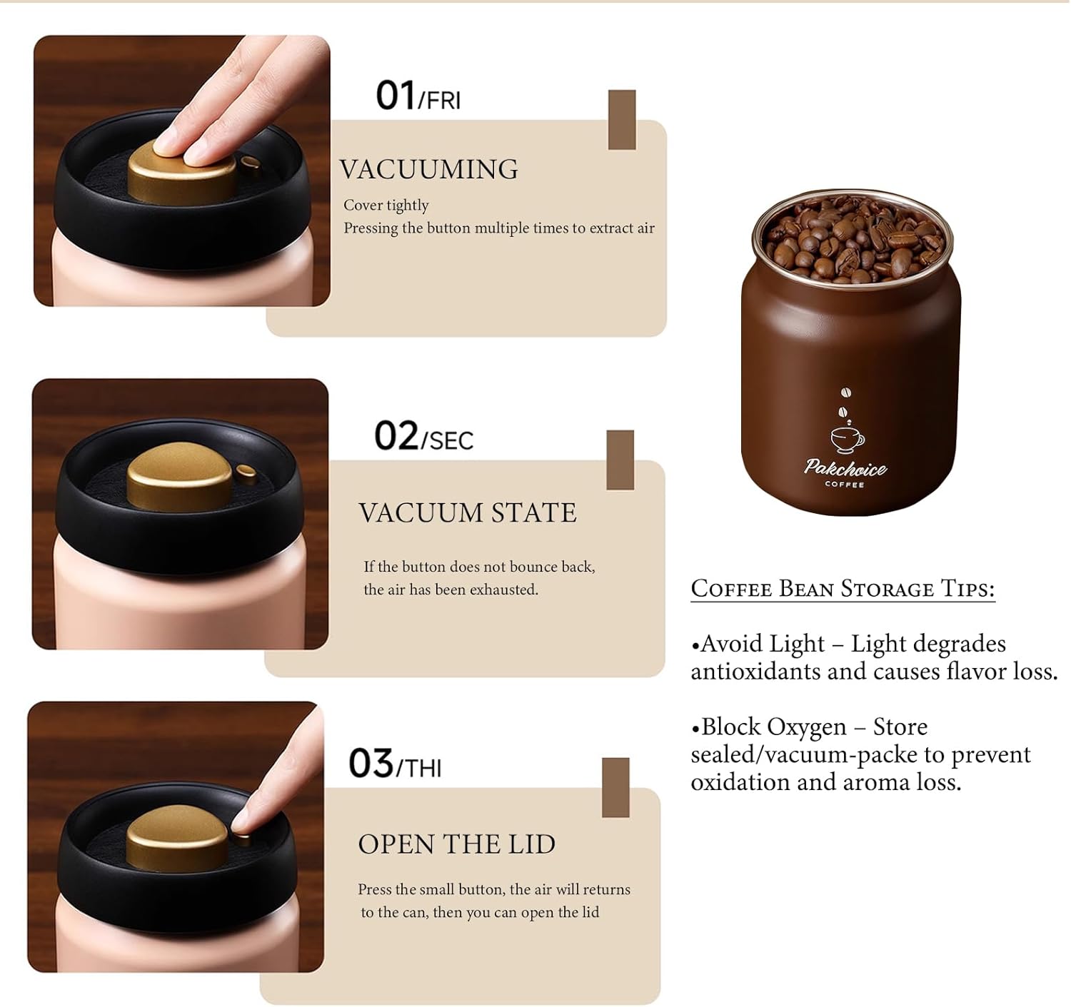 Vacuum Coffee Bean Storage Con - огляд і ціна Bear Canister
