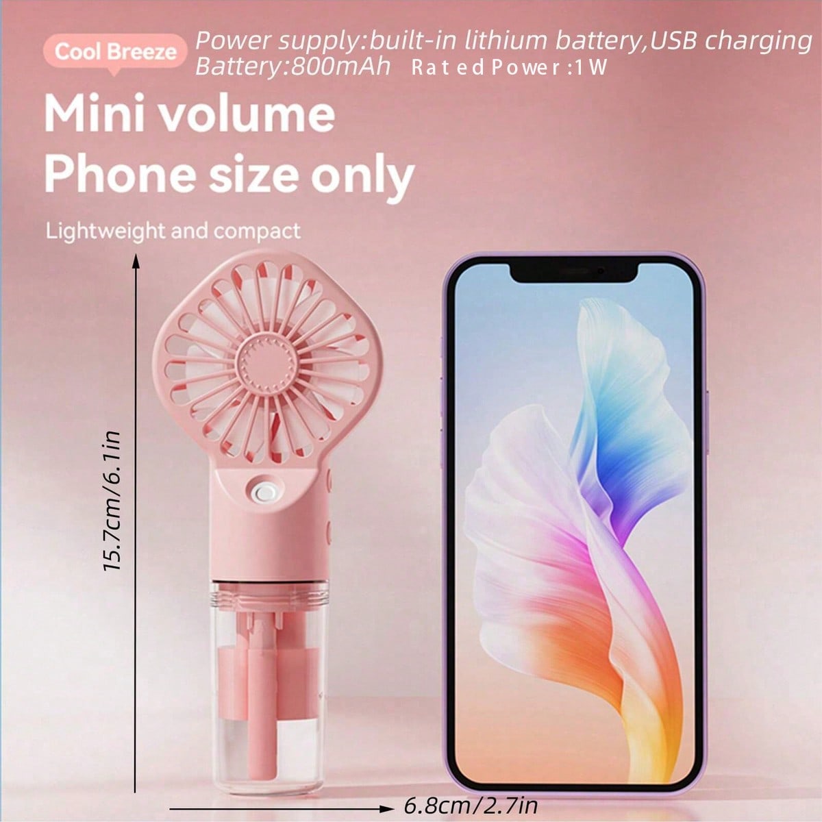 Portable Mist Fan - Handheld M - огляд і ціна Outdoor Camping Misting Fan