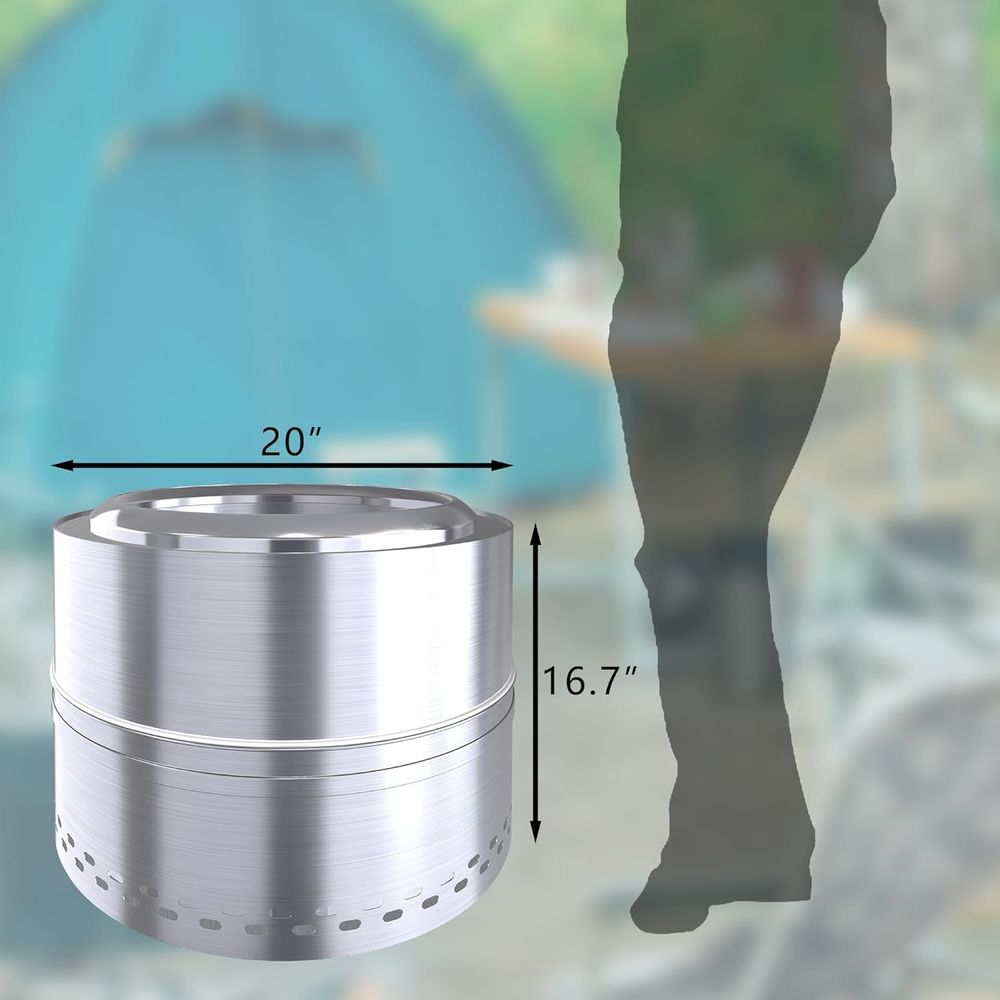 Outdoor Smokeless Fire Pit, 20 - огляд і ціна Outdoor Camping Wood Burning Stove