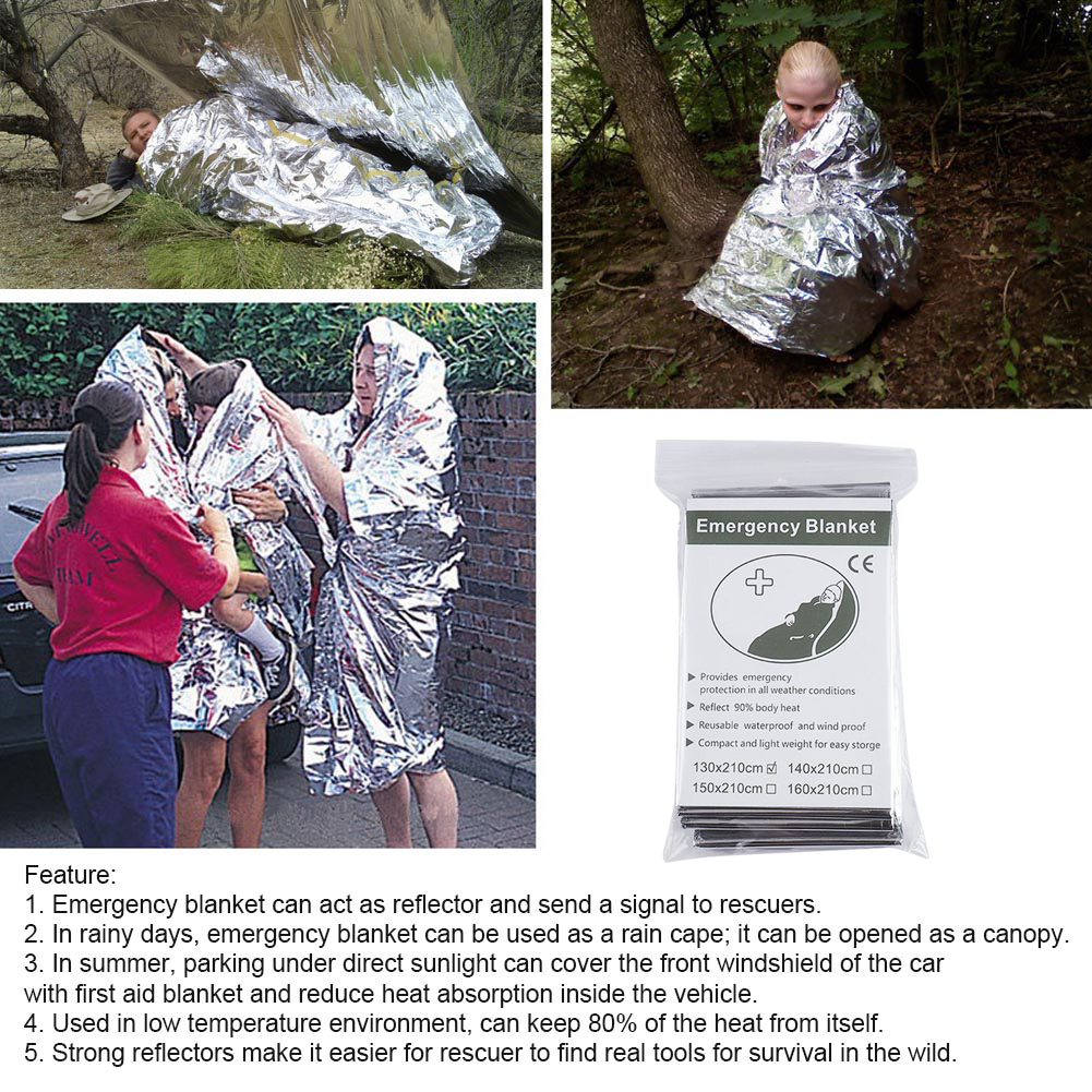 1-10PCS Emergency Thermal Blan - огляд і ціна Outdoor Camping Rug