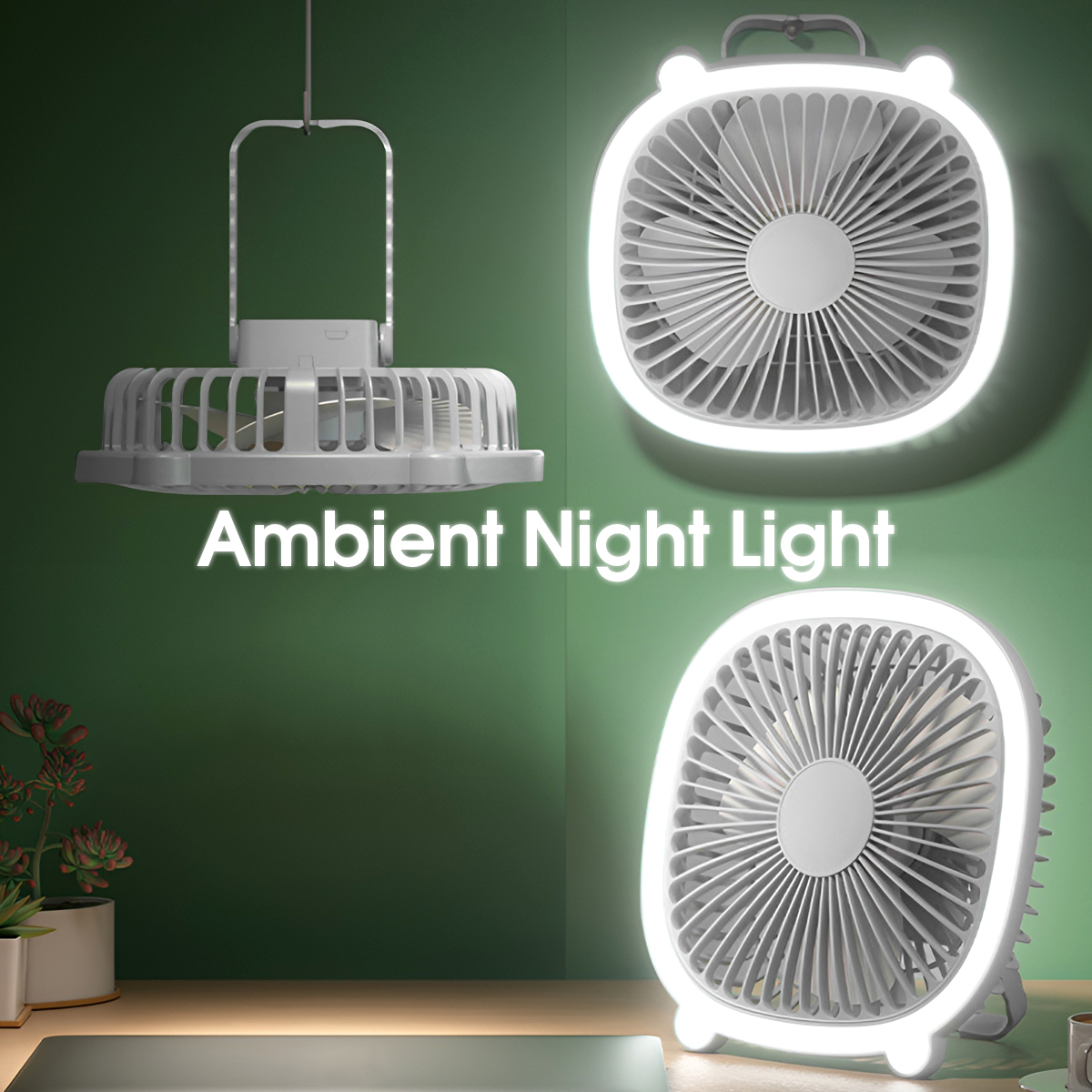 Camping Ceiling Fan Light Port - огляд і ціна Outdoor Camping Misting Fan