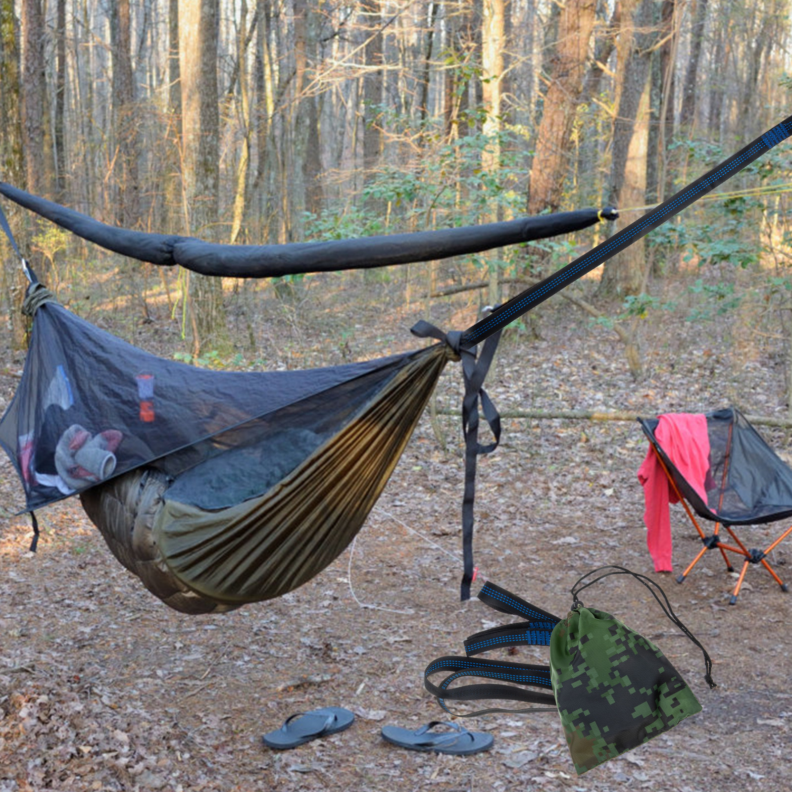 1Set Hammock Strap Wear-Resist - огляд і ціна Camping Hammock