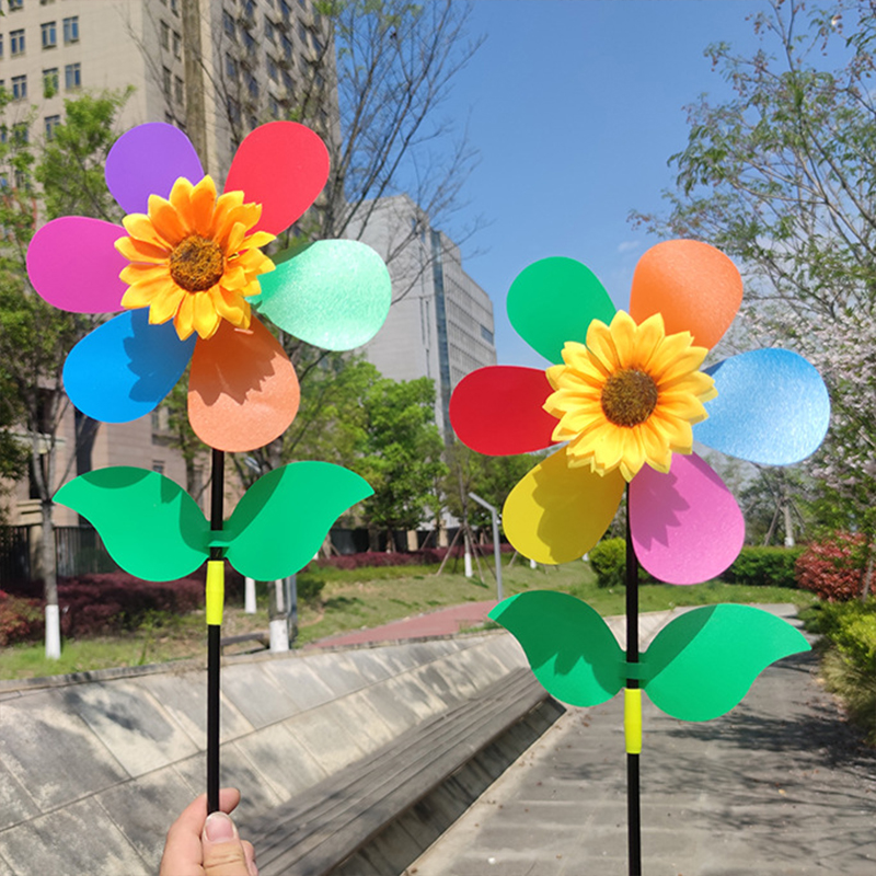 3pcs Sunflower Windmill Pinwhe - огляд і ціна Outdoor Camping Games