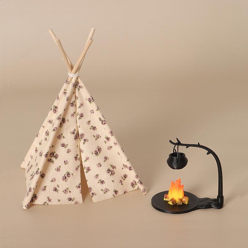 New 1:12 Scale Camping Tent Mo - огляд і ціна Outdoor Camping Games