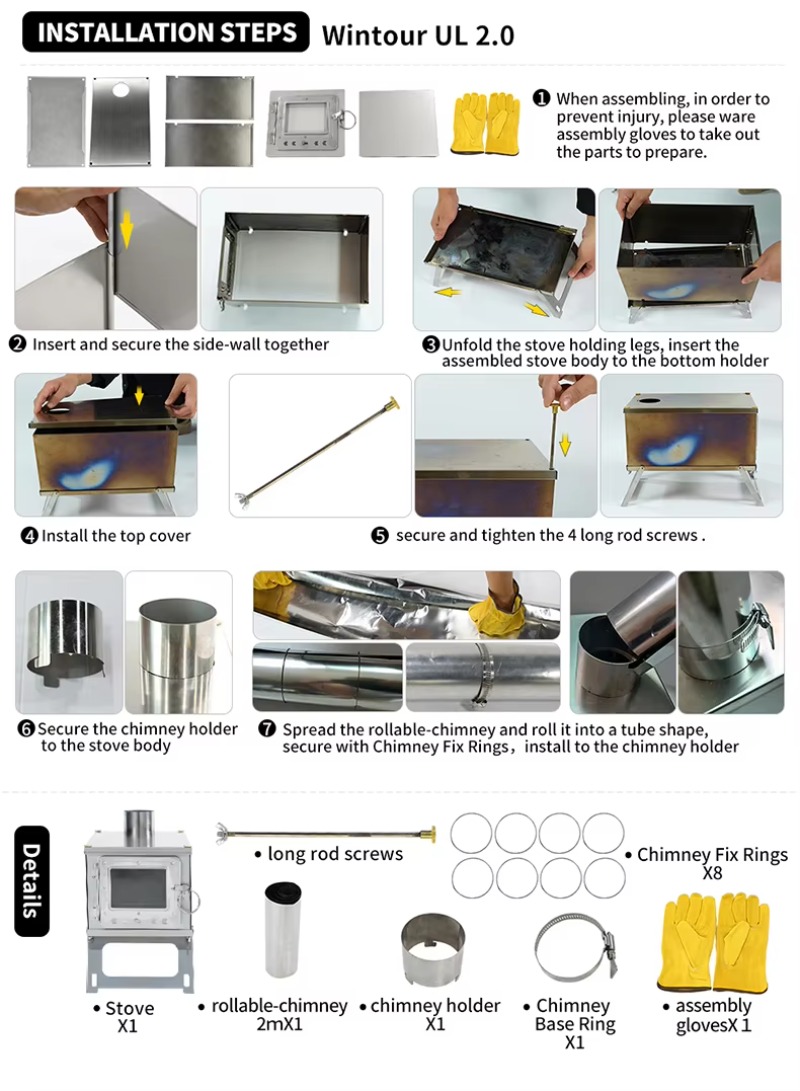 【Popular】DANCHEL S1 Foldable T - огляд і ціна Outdoor Camping Wood Burning Stove