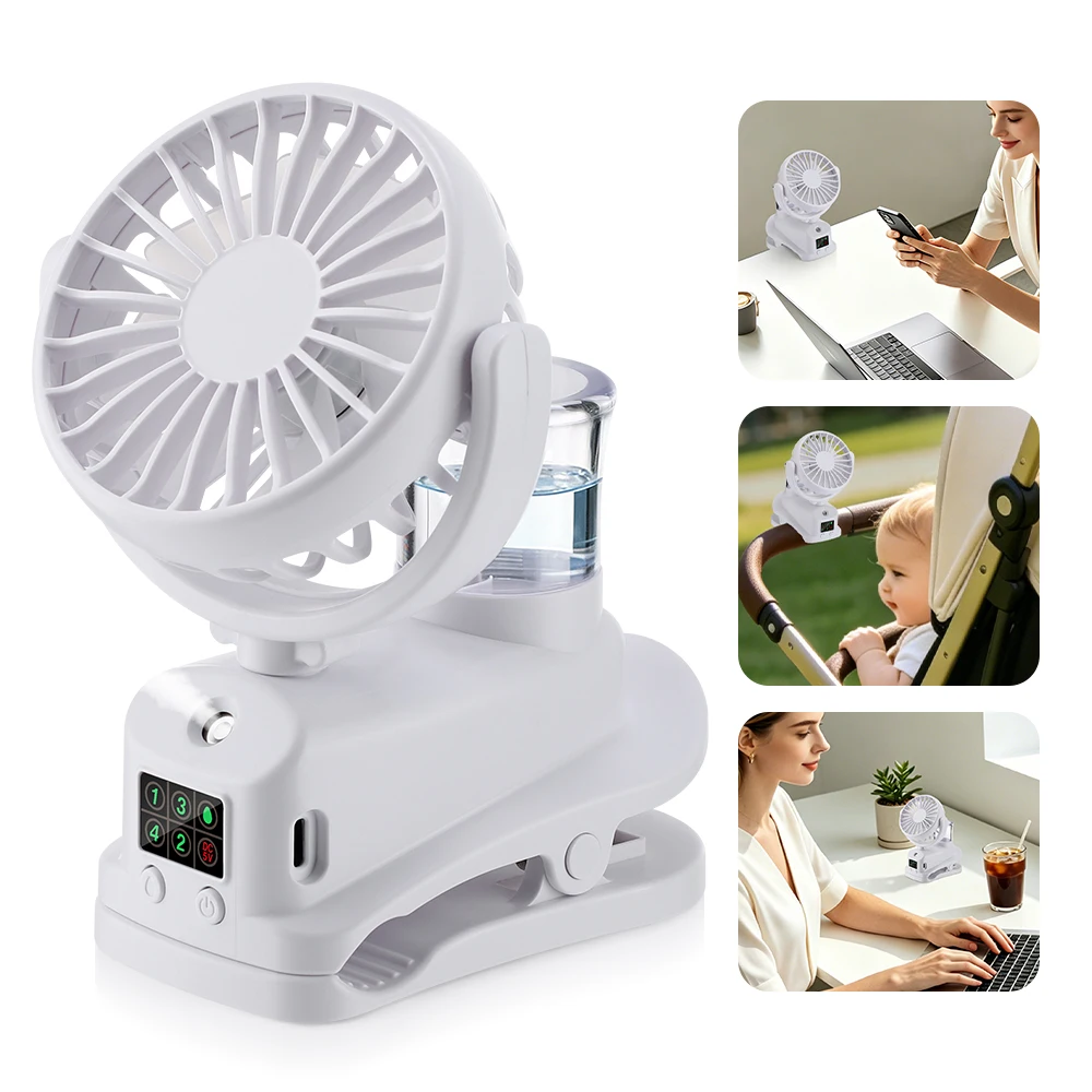 2026 Portable Clip Fan Recharg - огляд і ціна Outdoor Camping Misting Fan