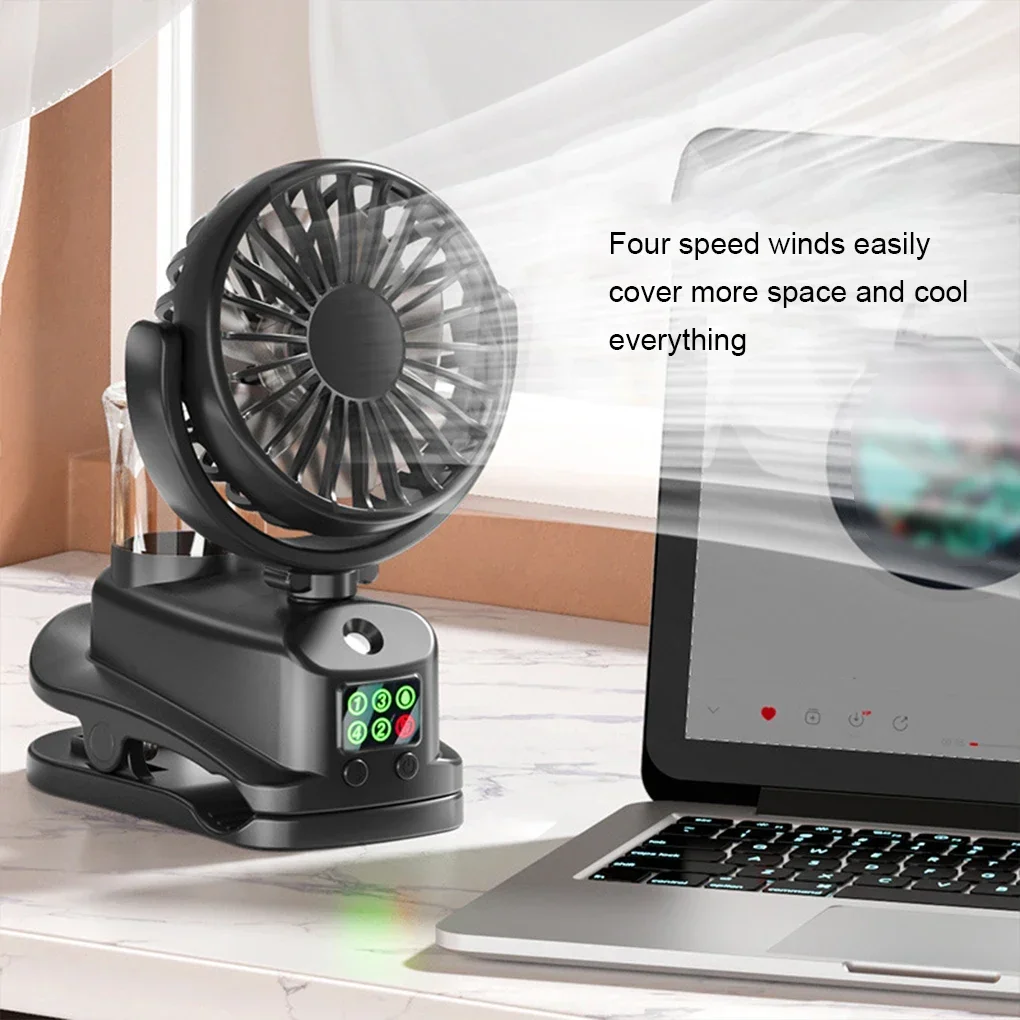2026 Portable Clip Fan Recharg - огляд і ціна Outdoor Camping Misting Fan