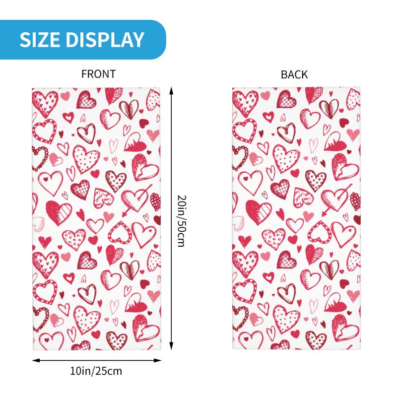 Pink Red Love Hearts Bandana N - огляд і ціна Outdoor Camping Youtube