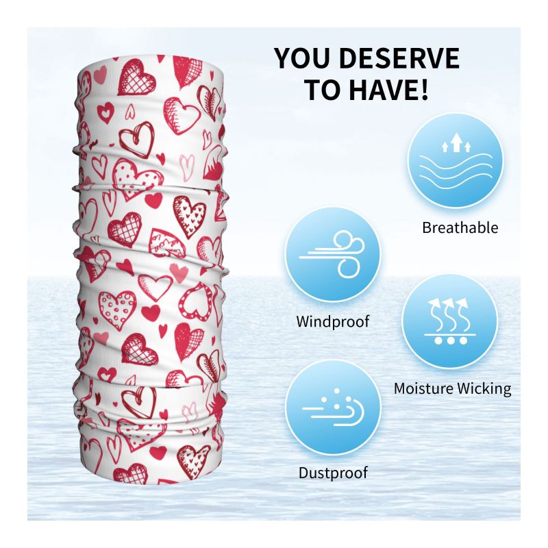 Pink Red Love Hearts Bandana N - огляд і ціна Outdoor Camping Youtube