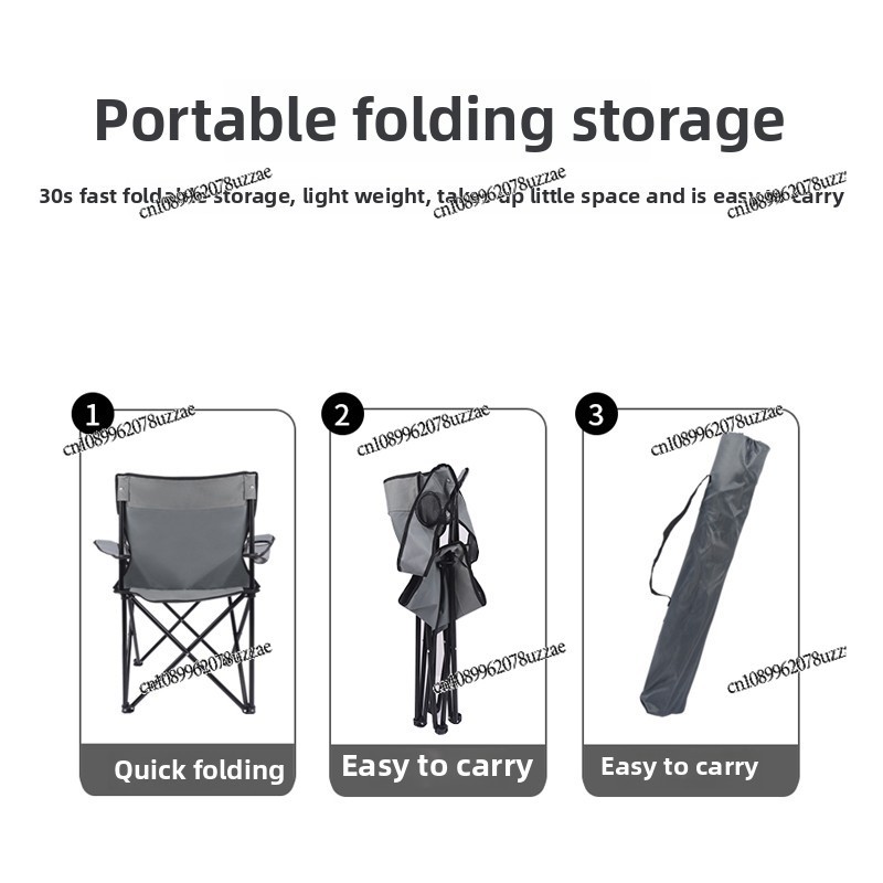 Outdoor Folding Chair Portable - огляд і ціна Outdoor Camping Folding Chairs