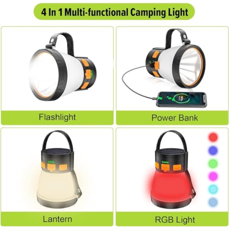 2 Pack LED Camping Lantern, 15 - огляд і ціна Camping Solar Lantern