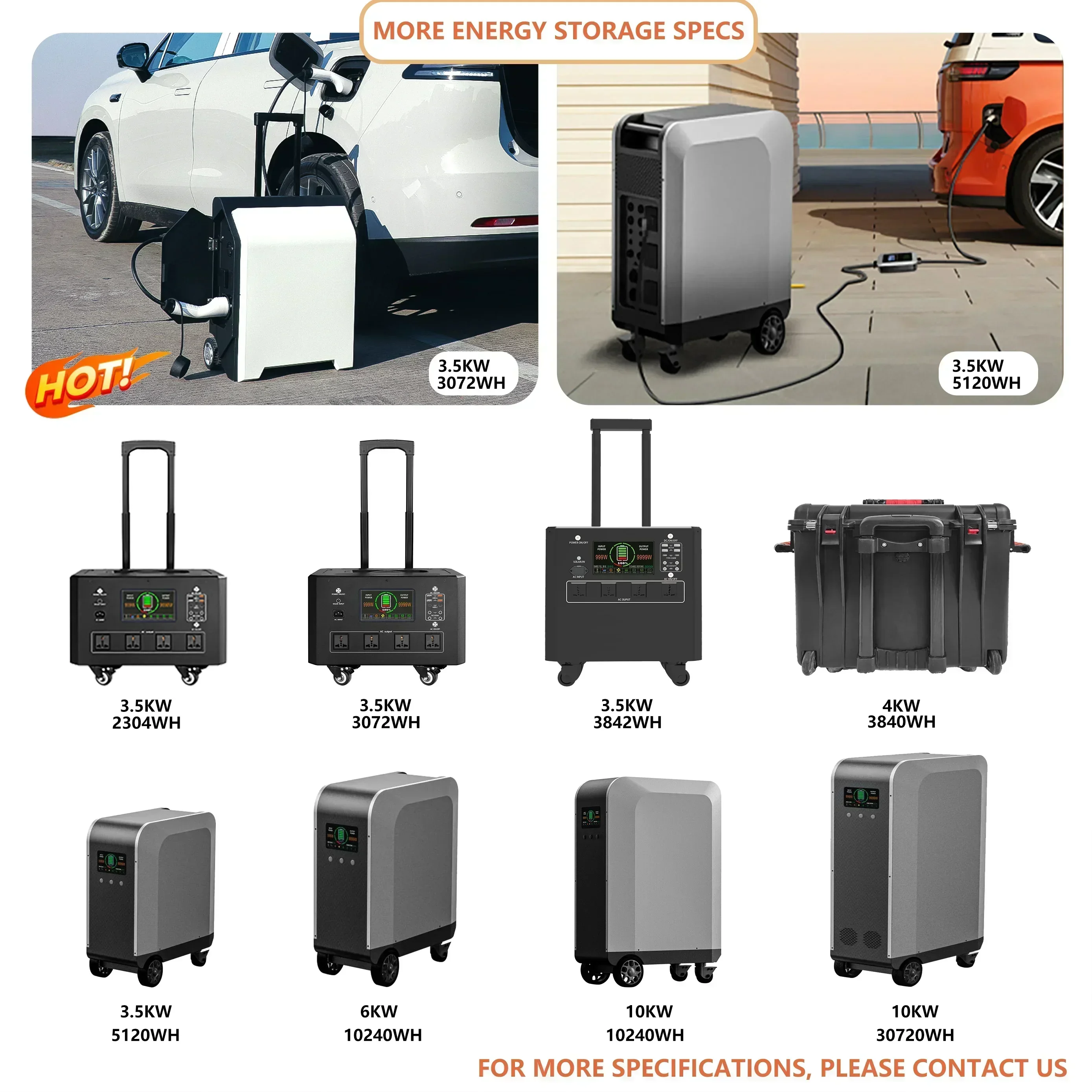 2025New 3.5kW 6kw 10kw Portabl - огляд і ціна Portable Power Station