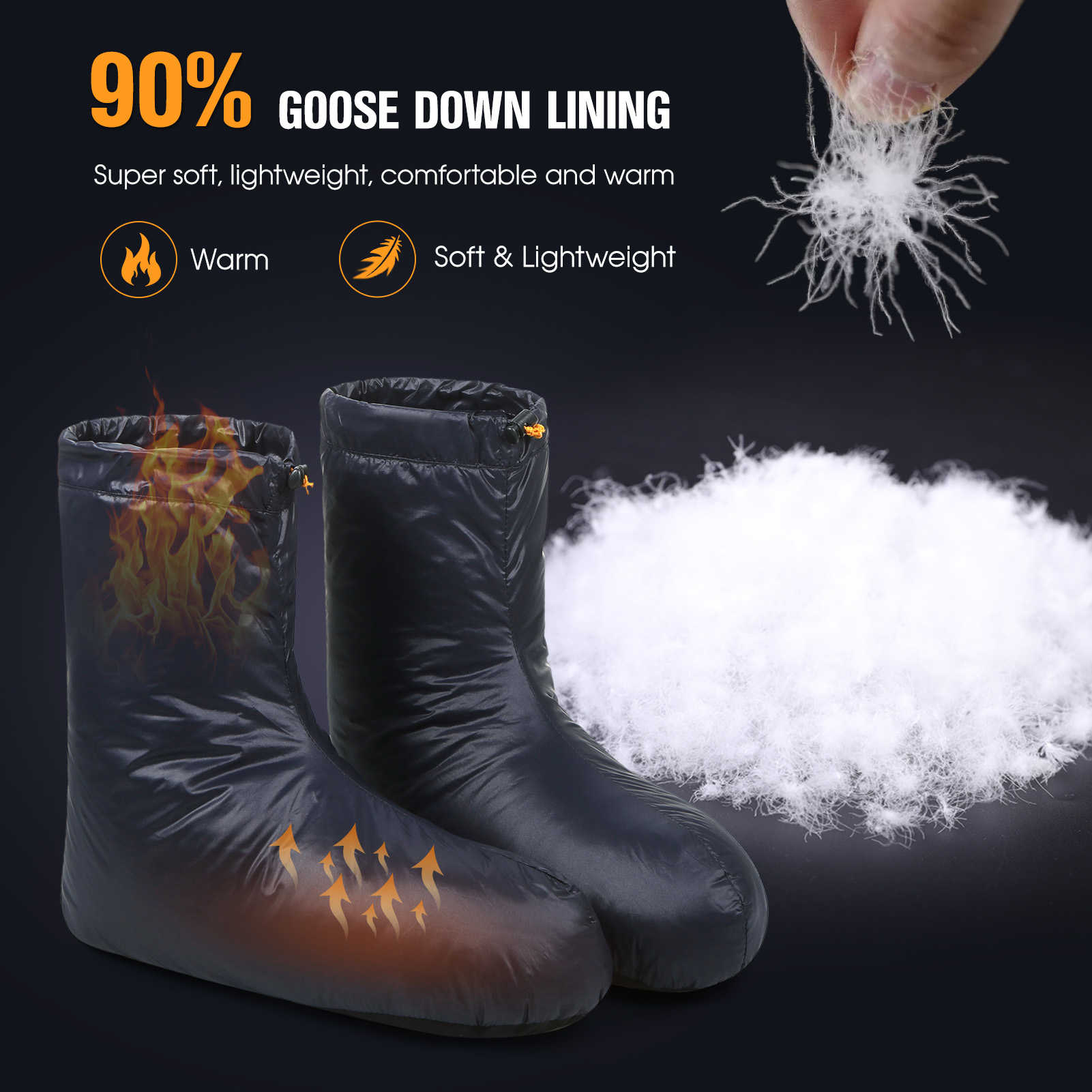 Lixada Winter Down Booties Soc - огляд і ціна Outdoor Camping Slippers