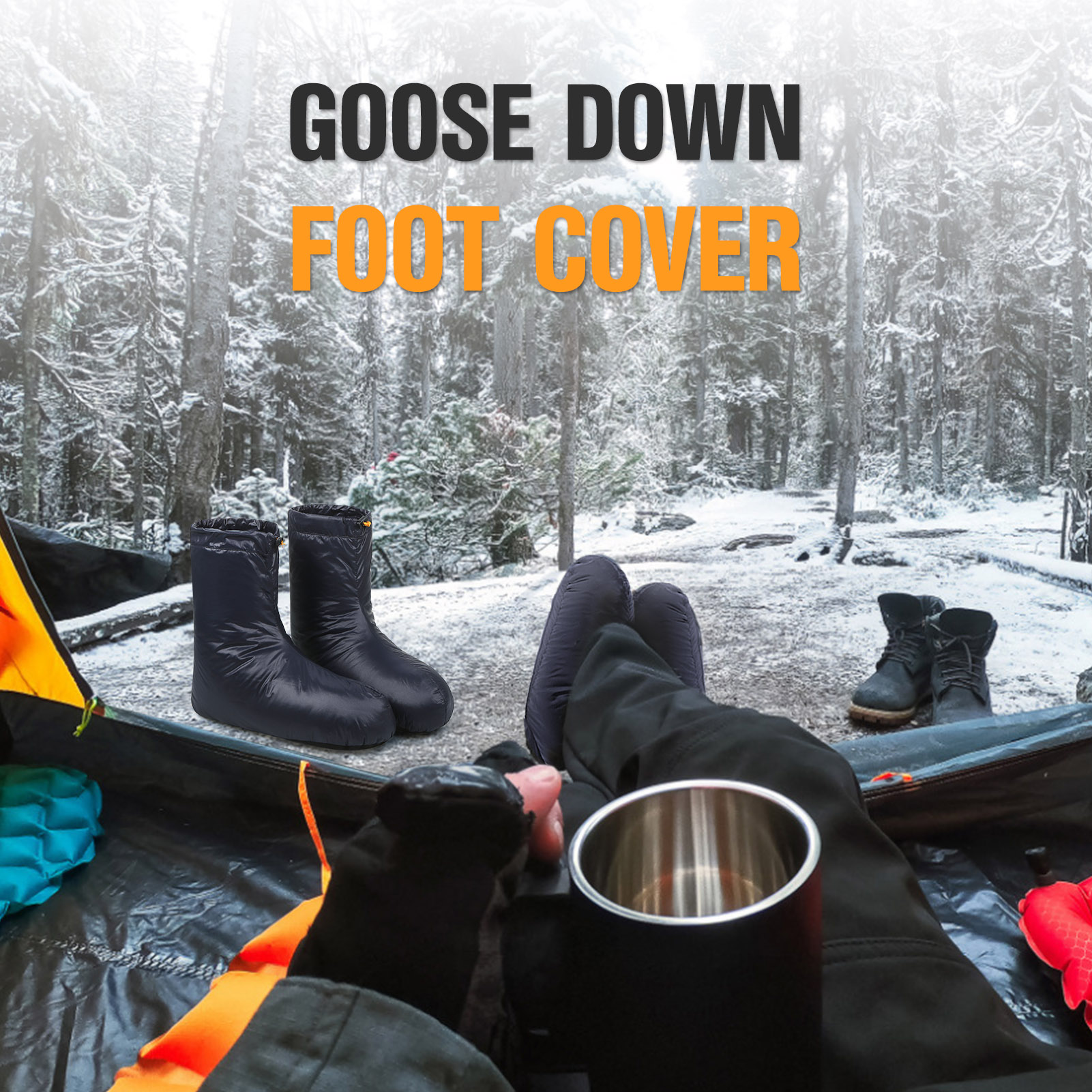 Lixada Winter Down Booties Soc - огляд і ціна Outdoor Camping Slippers