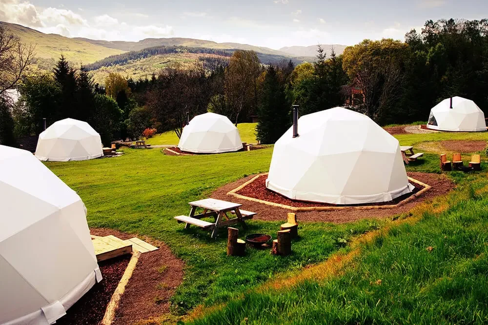 Custom White Round Soundproof  - огляд і ціна Outdoor Camping And Glamping