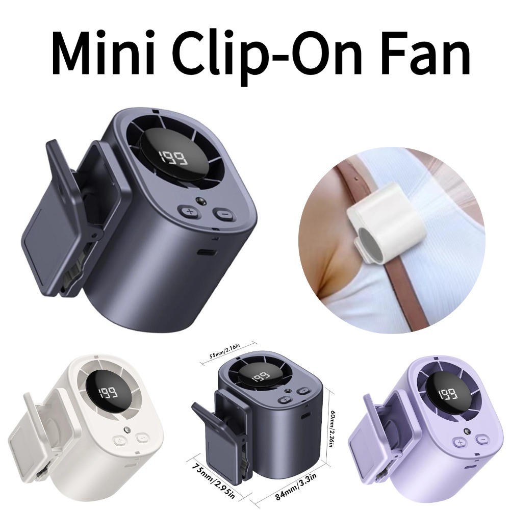 Mini Clip On Car Fan with LED  - огляд і ціна Outdoor Camping Misting Fan