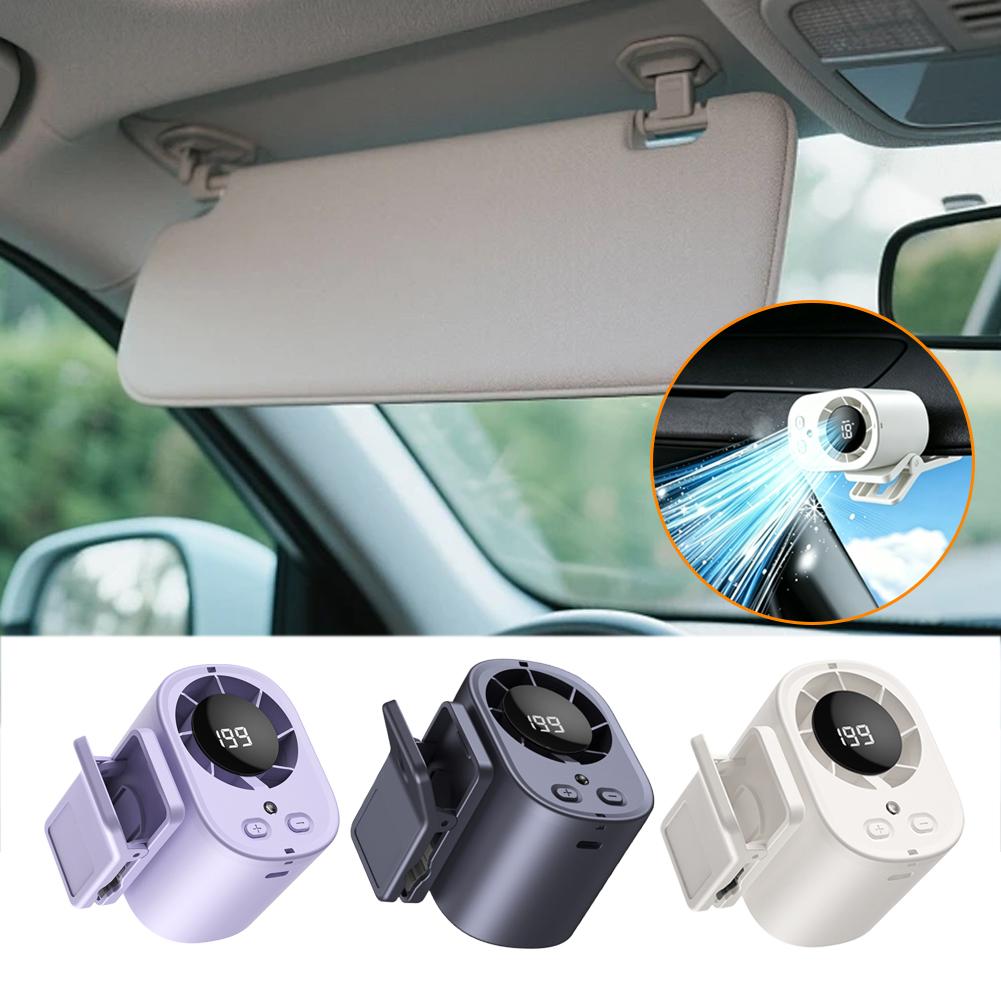 Mini Clip On Car Fan with LED  - огляд і ціна Outdoor Camping Misting Fan