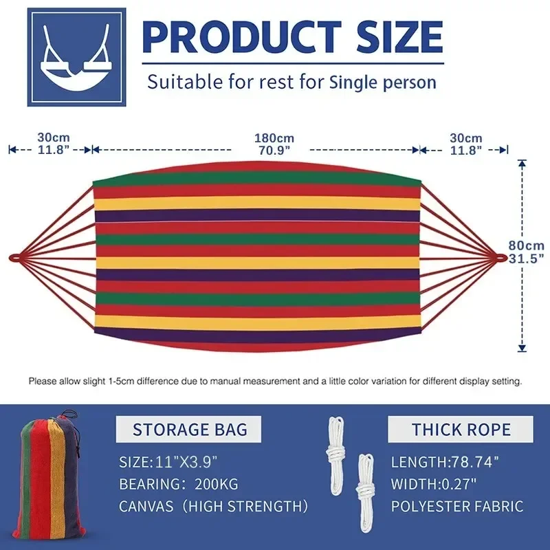 1pc Outdoor Canvas Hammock Cam - огляд і ціна Camping Hammock
