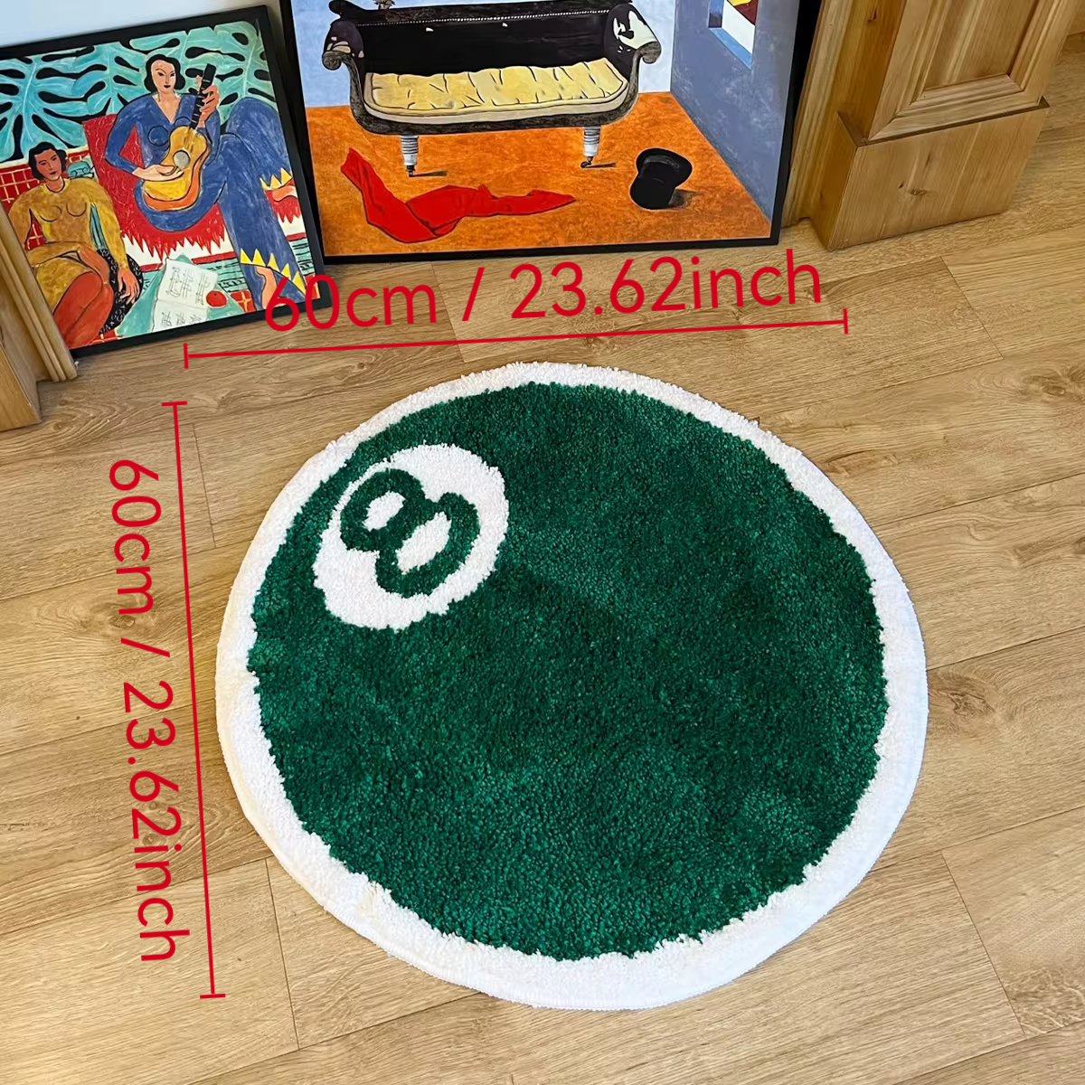 Green 8 Ball Pool Tufted Rug,  - огляд і ціна Outdoor Camping Games For Adults