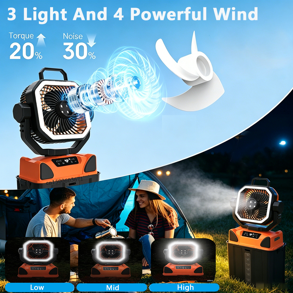 Portable Camping Fan Water Mis - огляд і ціна Outdoor Camping Misting Fan