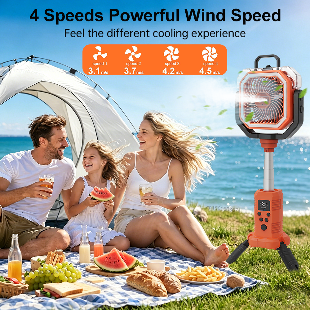 Portable Camping Fan 20000mAh  - огляд і ціна Outdoor Camping Misting Fan