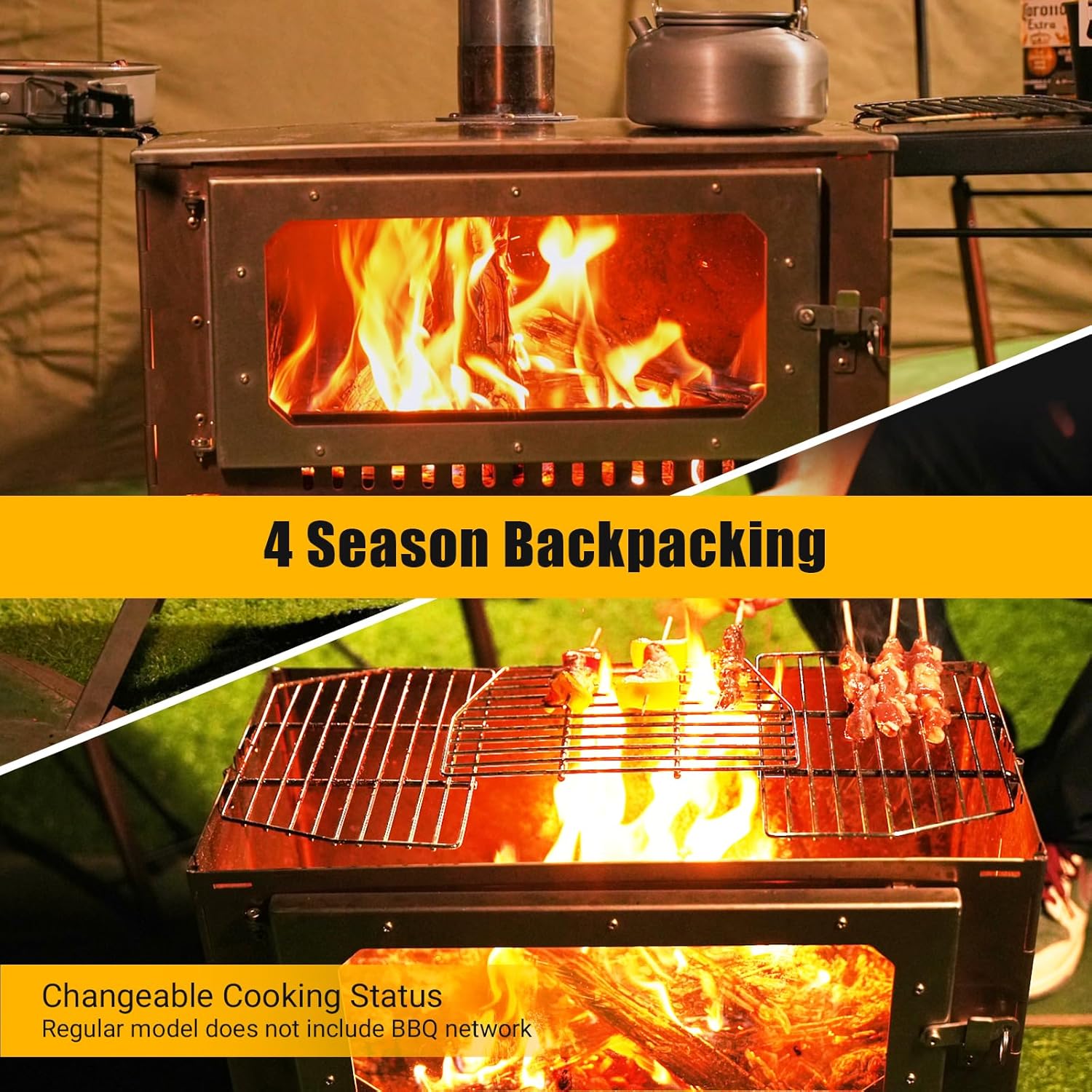 Hot Tent Stove, Wood Burning S - огляд і ціна Outdoor Camping Wood Burning Stove